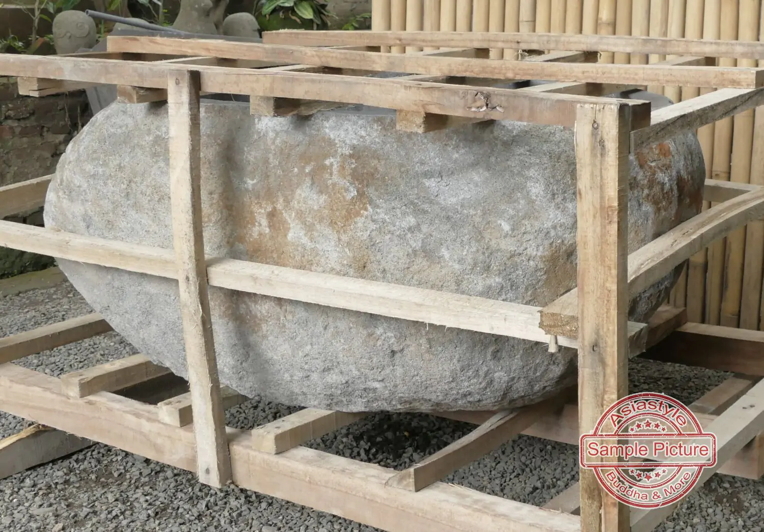  Product image 3 of the product “Riverstone basin, natural surface, polished inside. Dia approx 111-120. Height 51-60 ”